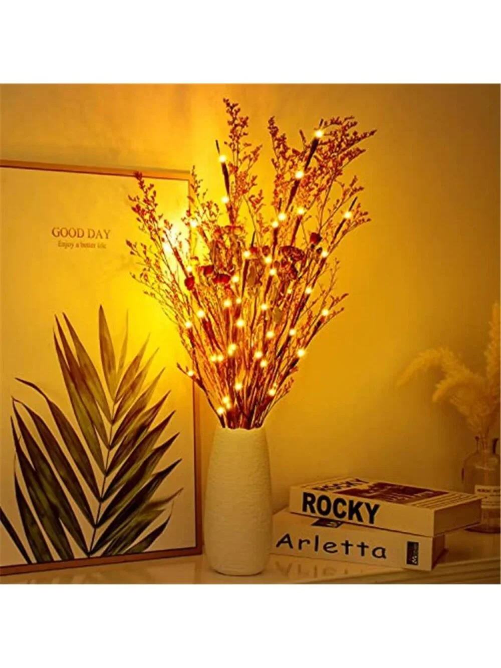Lighted Birch Branch Lights LED Twig Branch Decor USB Vase Decorative Branches